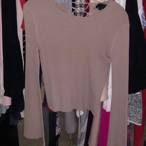 Bell sleeve sweater